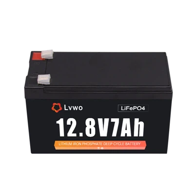 Lvwo -12 v 12.8V 7AH LifePo4 Lithium Roj Teeb